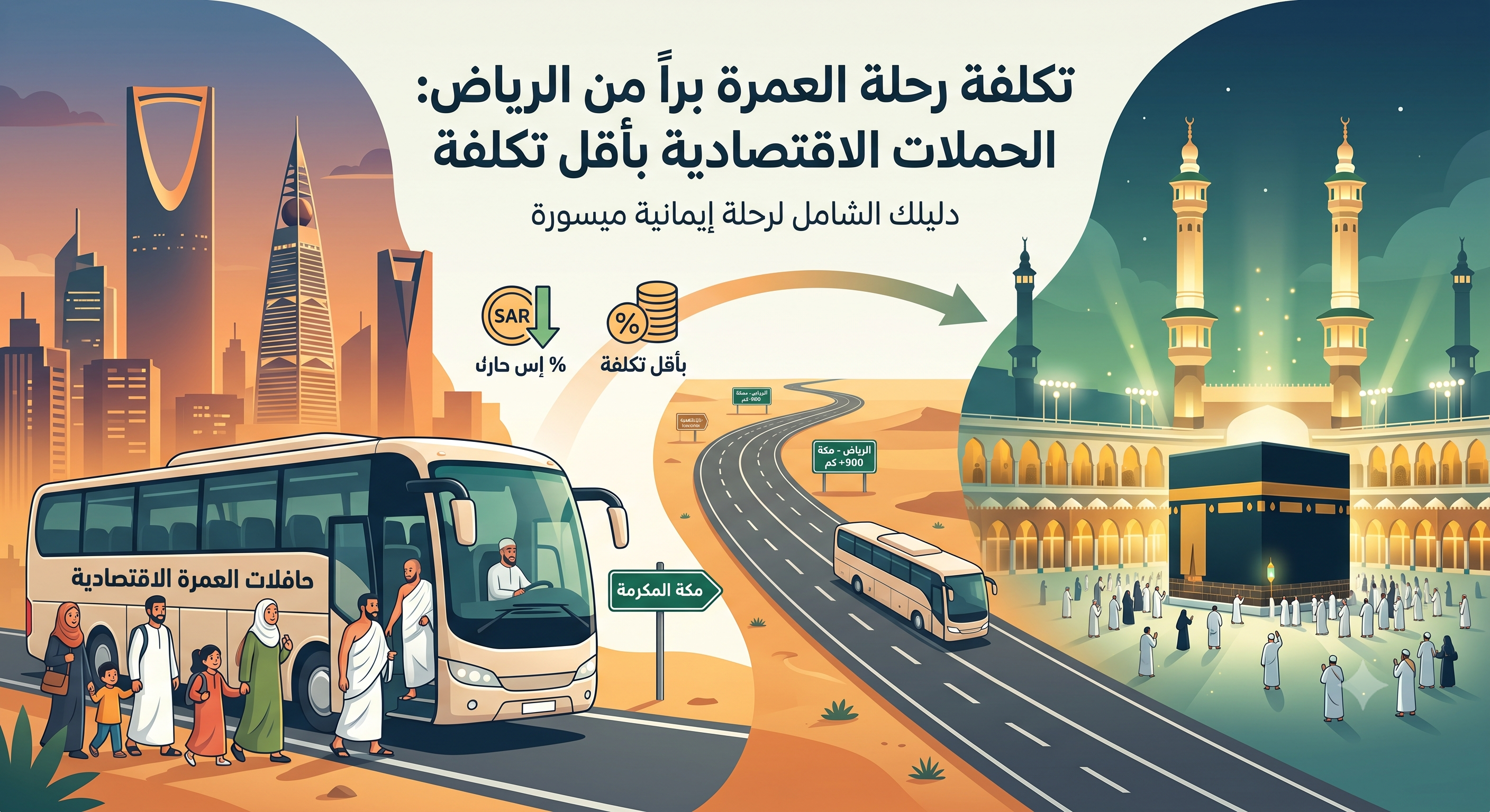 تكلفة رحلة العمرة من الرياض براً